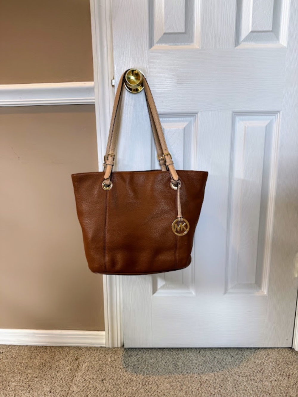 Micheal Kors Brown Leather Tote bag